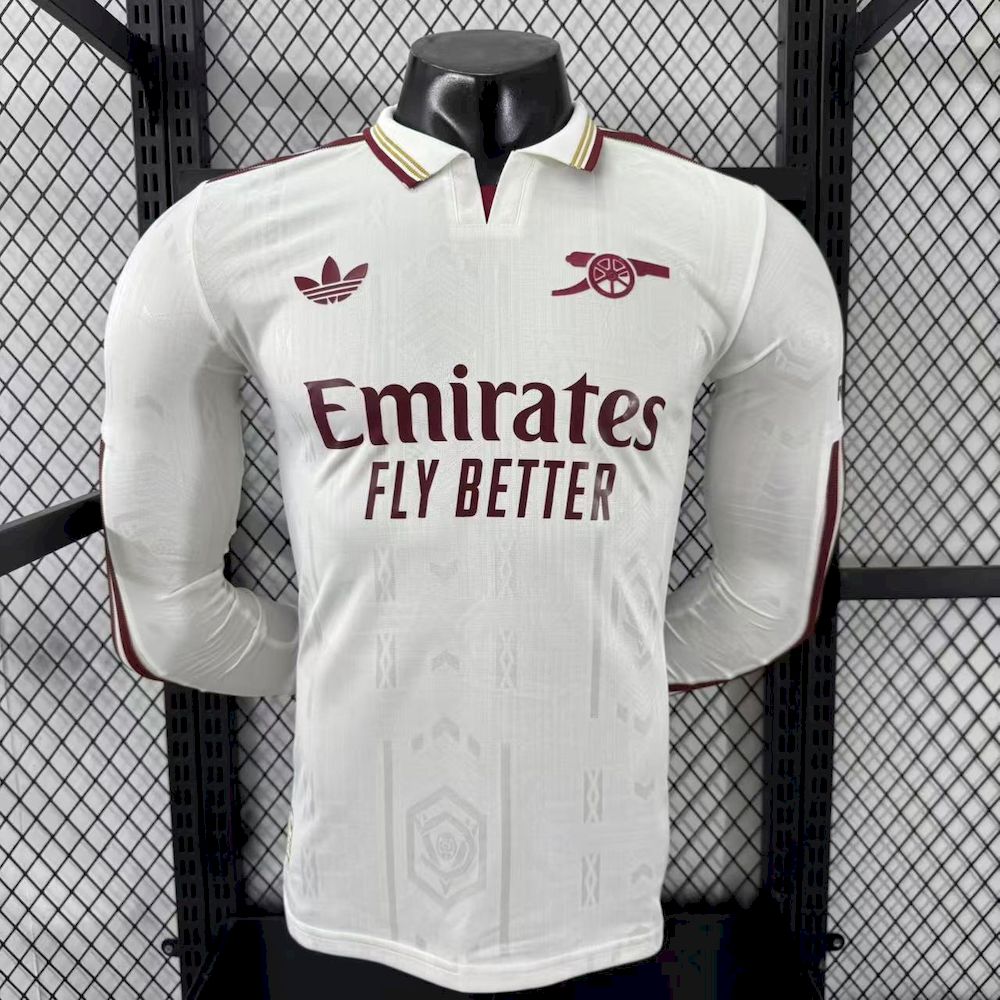 mens arsenal 2025/26 third long sleeve jersey player version Mens Arsenal 2025/26 Third Long Sleeve Jersey Player Version