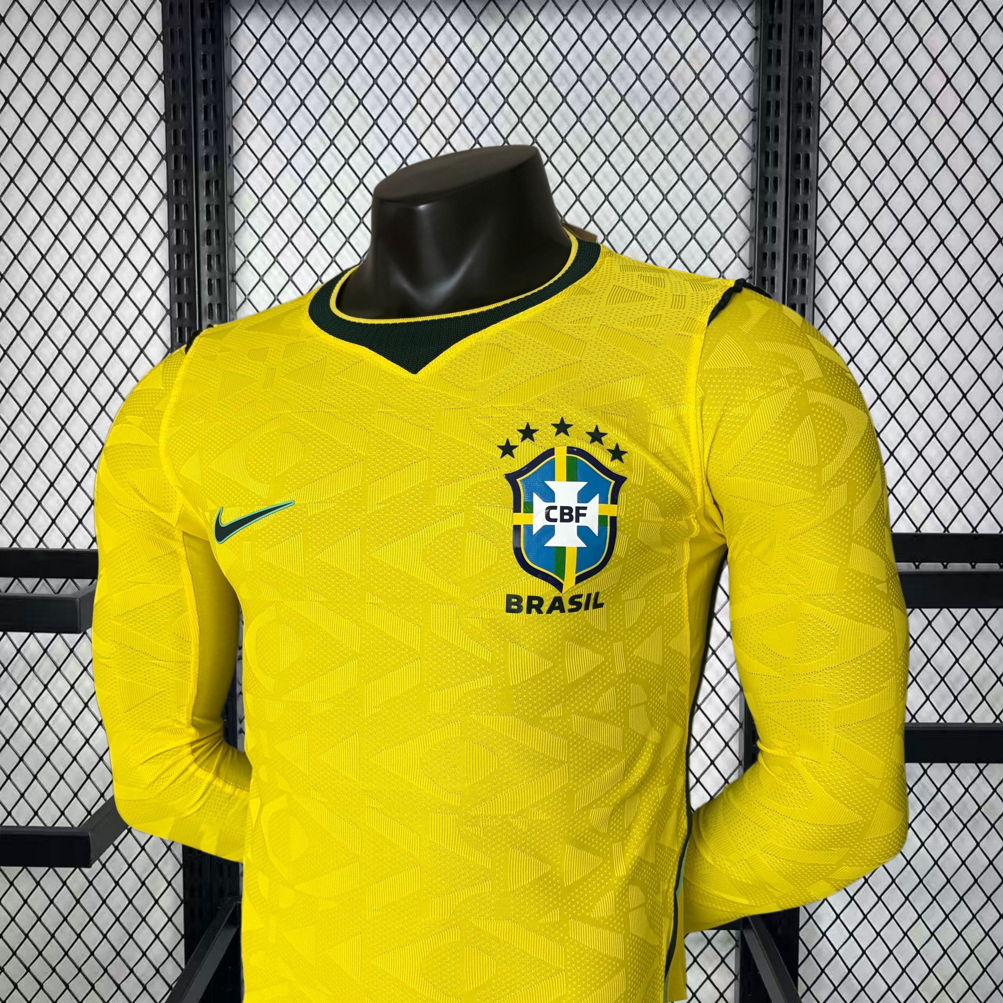 mens brazil 2026 world cup home long sleeve jersey player version Mens Brazil 2026 World Cup Home Long Sleeve Jersey Player Version