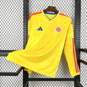 Mens Colombia 2026 World Cup Home Long Sleeve Jersey
