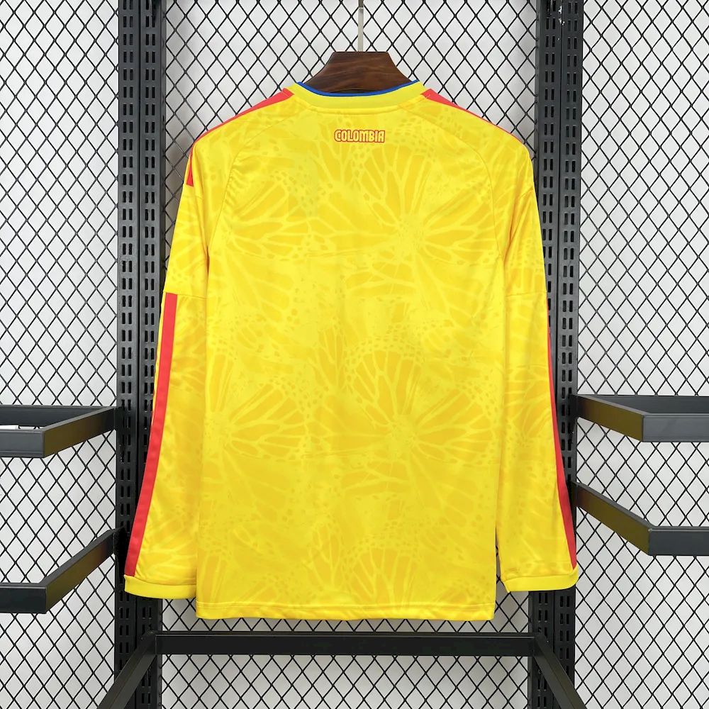 mens colombia 2026 world cup home long sleeve jersey Mens Colombia 2026 World Cup Home Long Sleeve Jersey