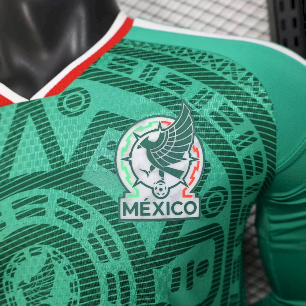 mens mexico 2026 world cup home jersey long sleeve jersey player version Mens Mexico 2026 World Cup Home Jersey Long Sleeve Jersey Player Version