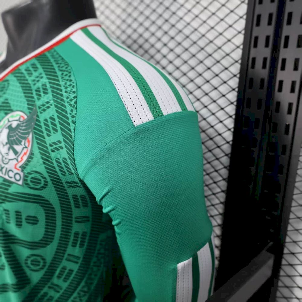 mens mexico 2026 world cup home jersey long sleeve jersey player version Mens Mexico 2026 World Cup Home Jersey Long Sleeve Jersey Player Version