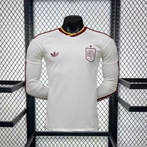 Mens Spain 2026 World Cup Away Long Sleeve Jersey Player Version